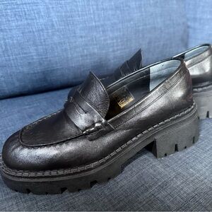 Black Leather Loafers